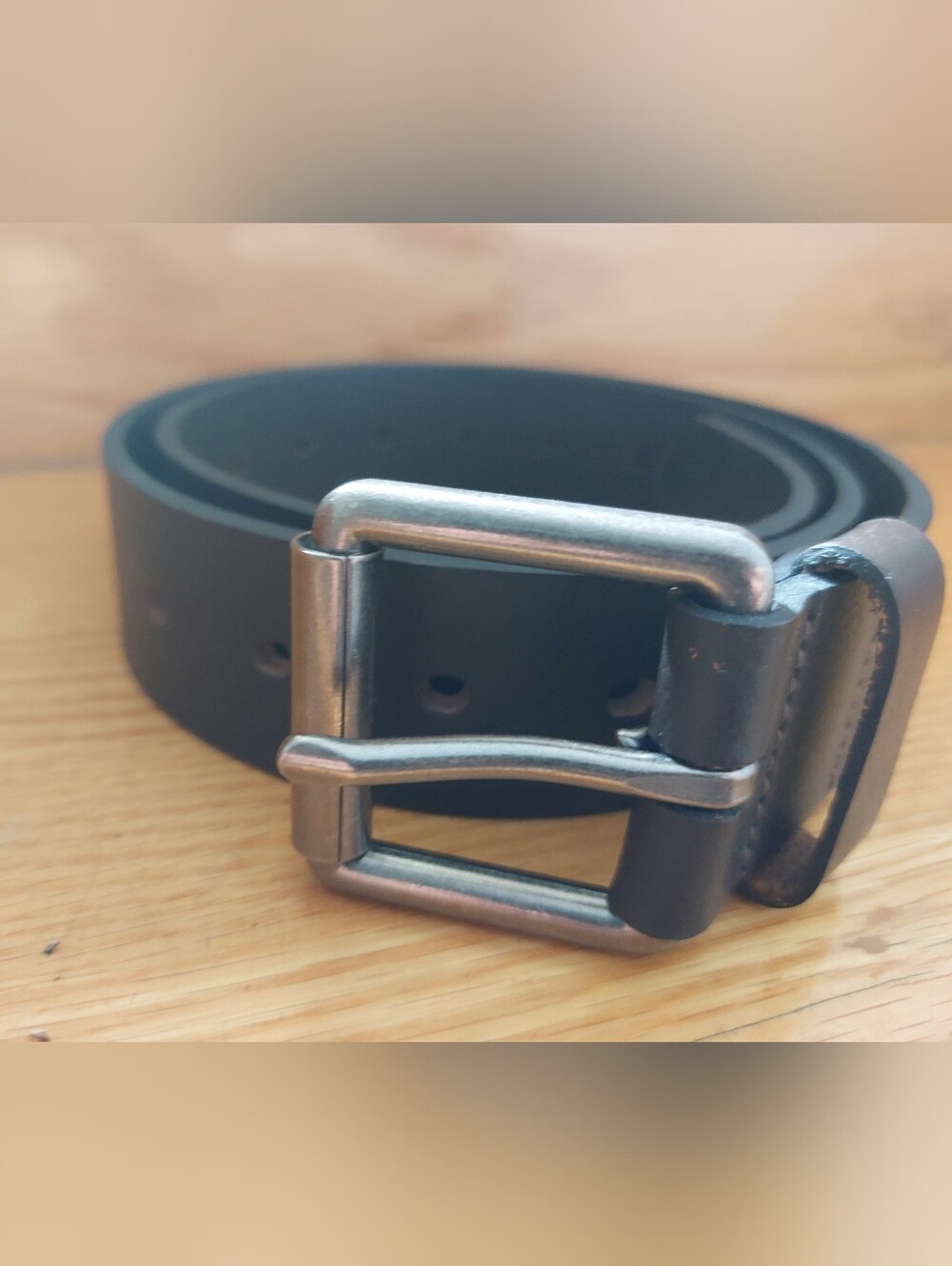 Dickies Brown Belt with Silver-Tone Buckle